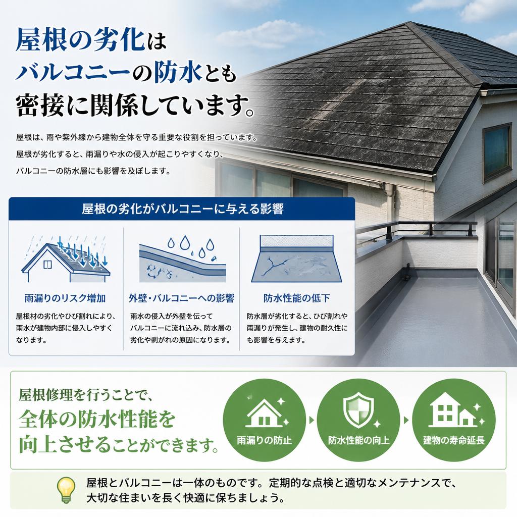 屋根修理と防水工事の関係