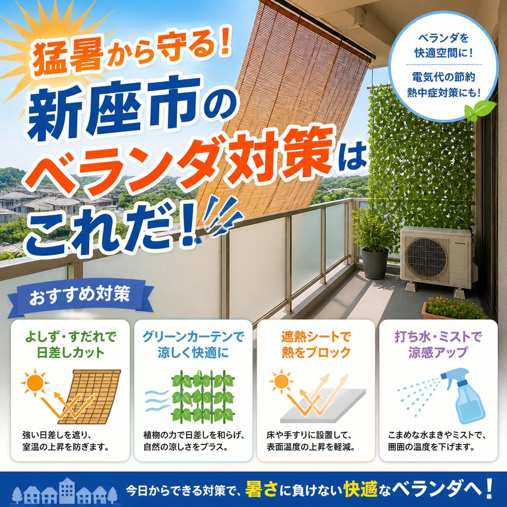 猛暑から守る！新座市のベランダ対策はこれだ！