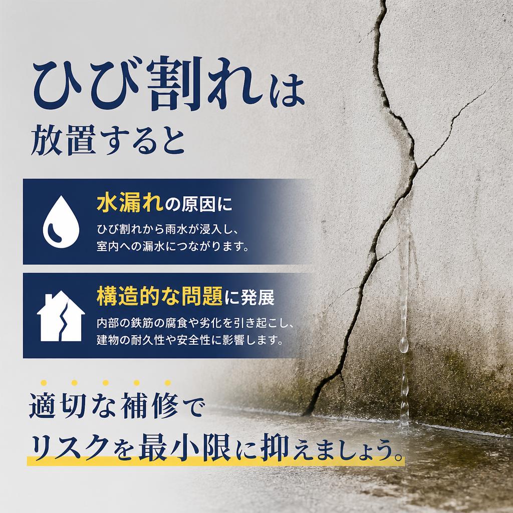 ひび割れ補修の重要性とは？