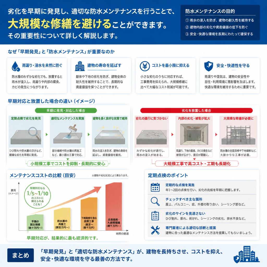 防水メンテナンスの重要性
