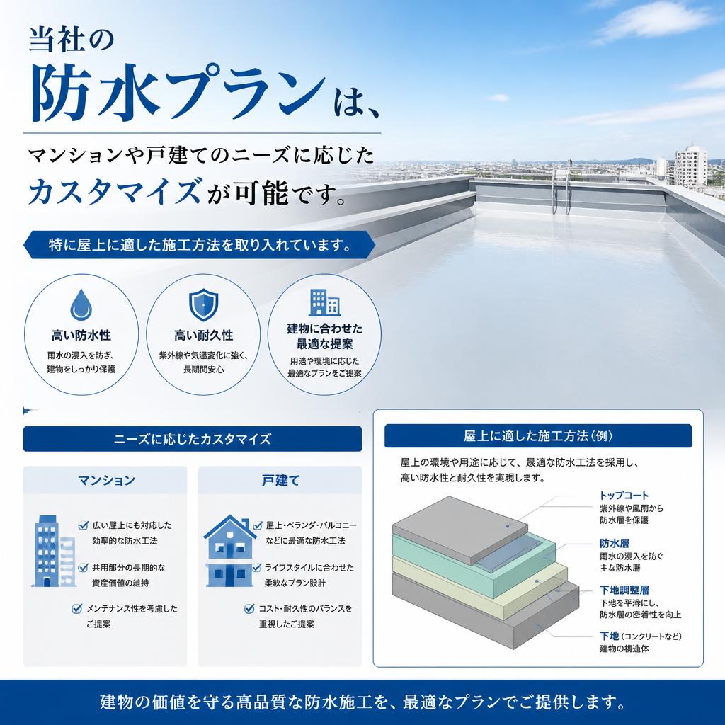 特別な防水プランとは？