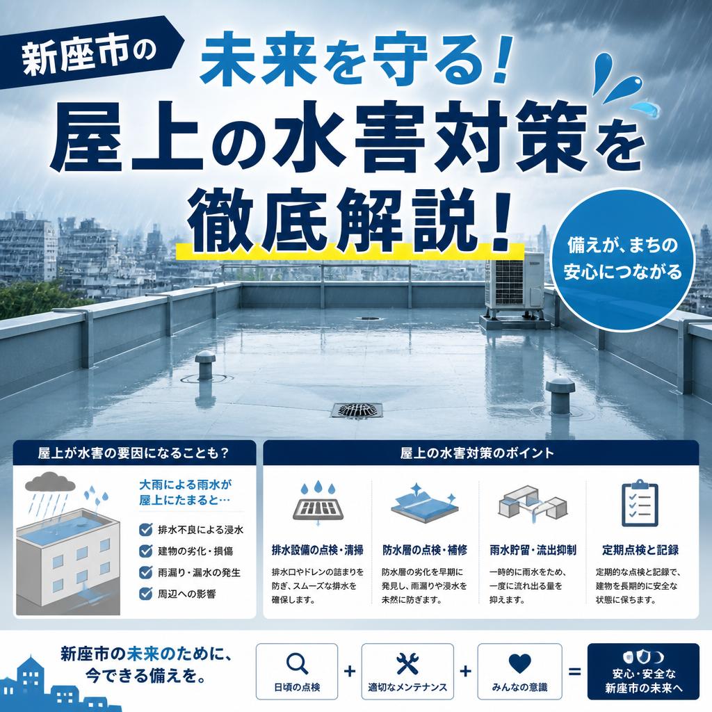 新座市の未来を守る！屋上の水害対策を徹底解説！