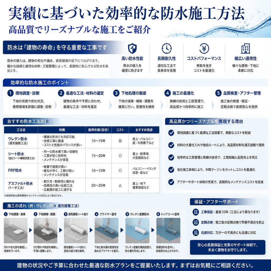 効果的な防水施工とは？