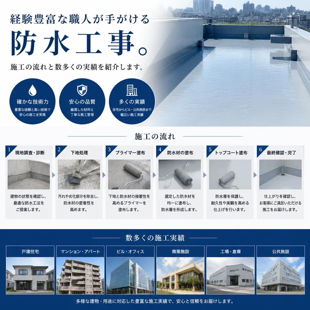 2. 信頼の施工で雨漏りを防ぐ