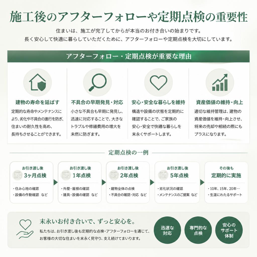 4. 施工後の管理が重要