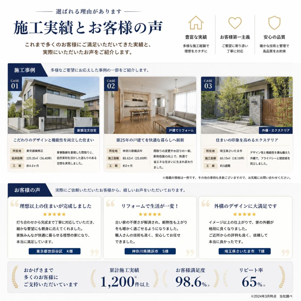 当社の防水工事の実績