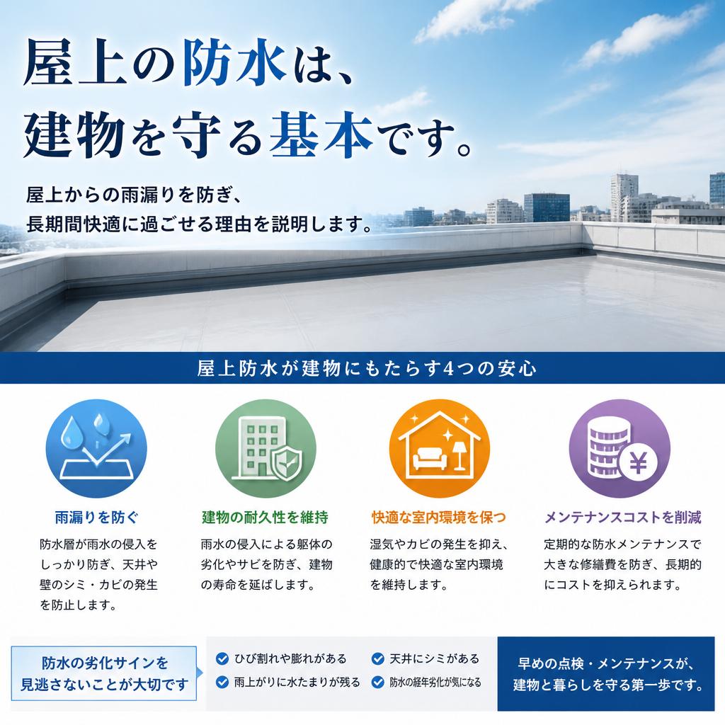 屋上防水工事の重要性