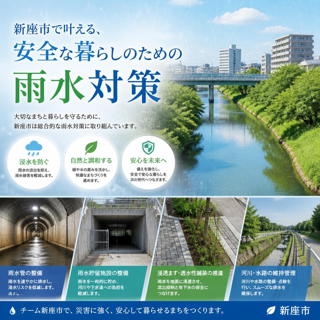 新座市で叶える、安全な暮らしのための雨水対策