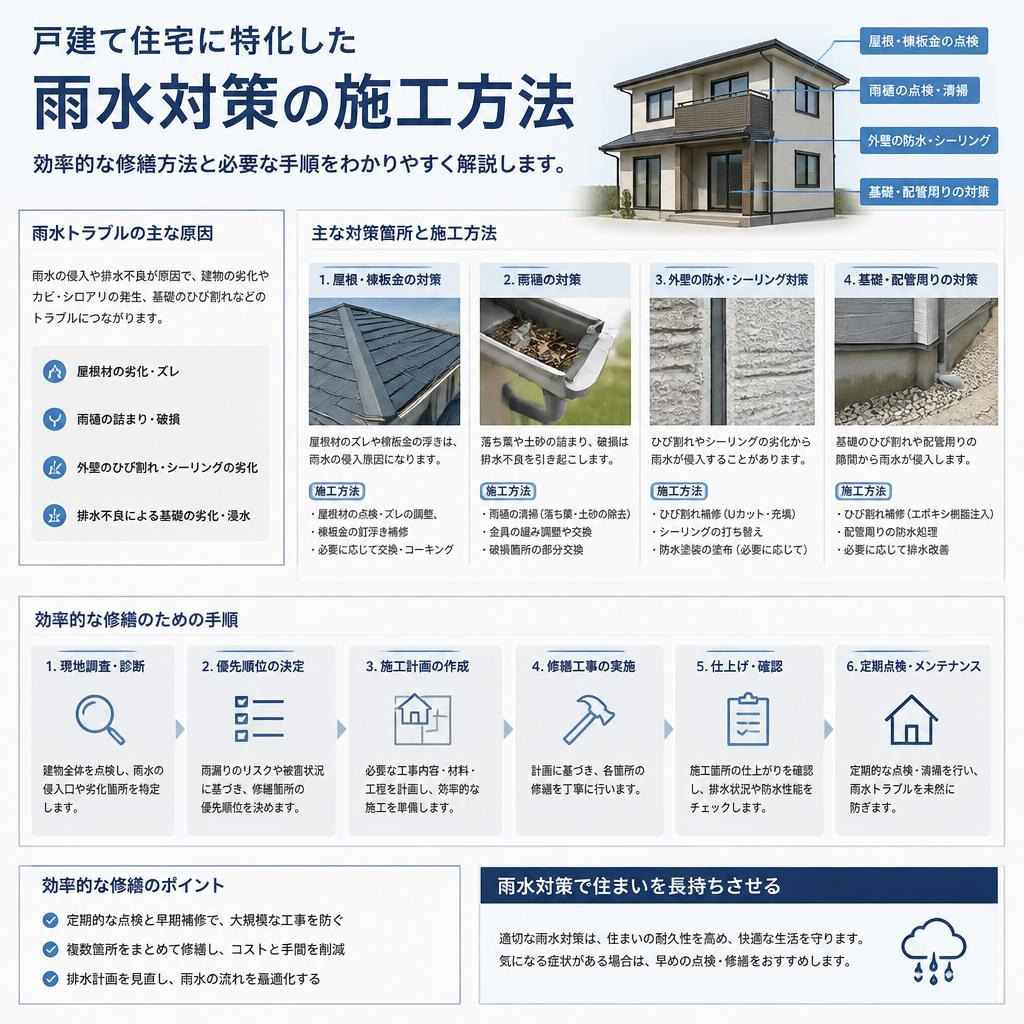 5. 戸建て向けの雨水対策