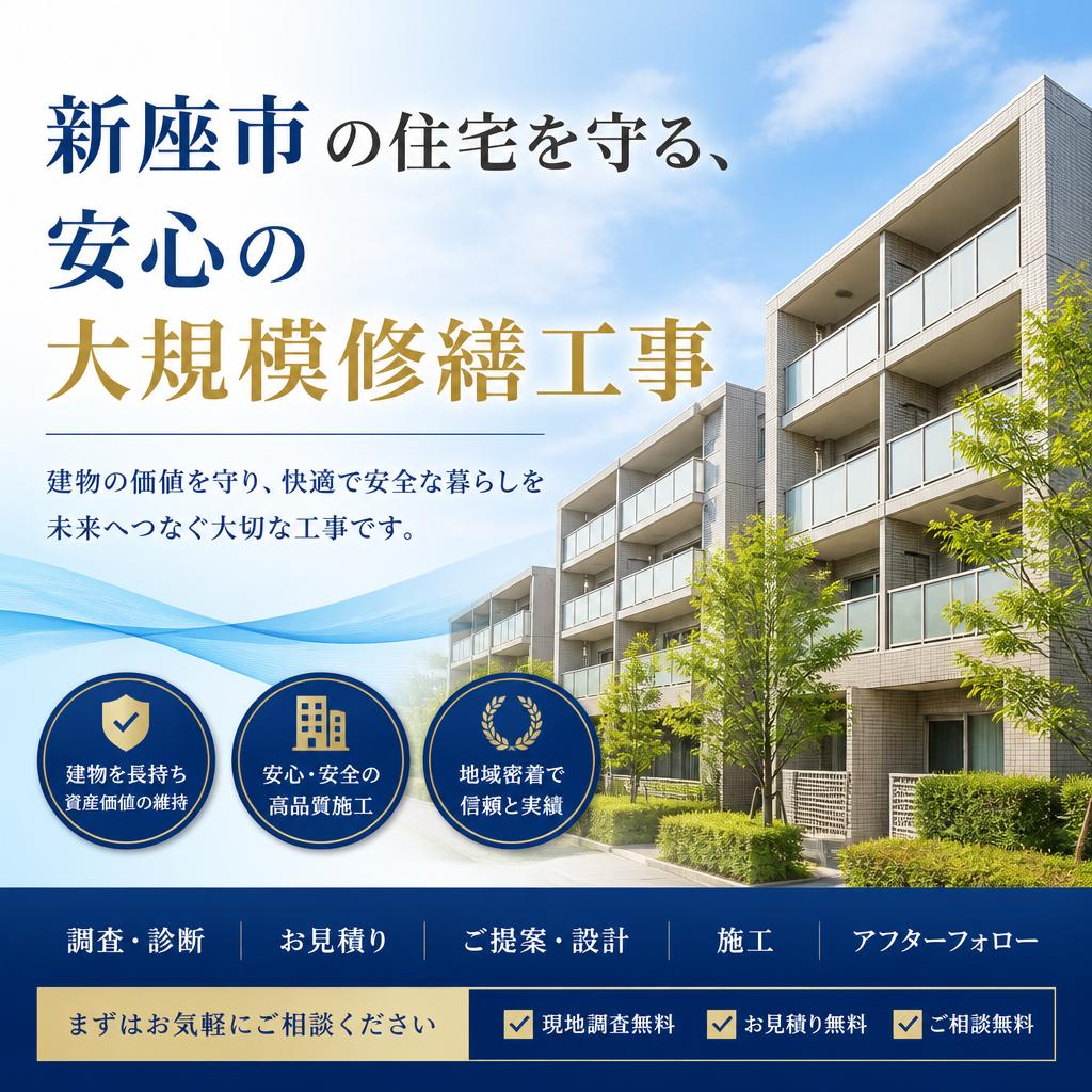 新座市の住宅を守る、安心の大規模修繕工事