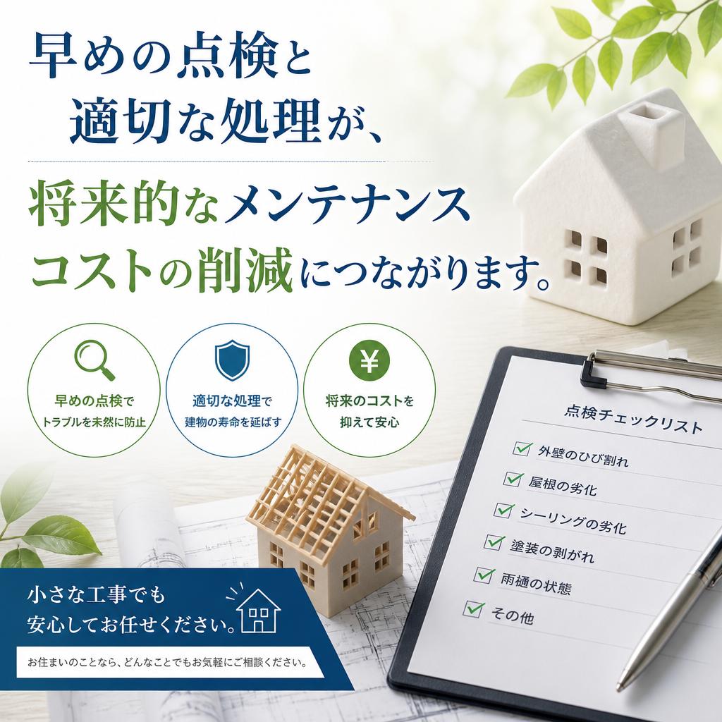 住まいのメンテナンスを怠らないために