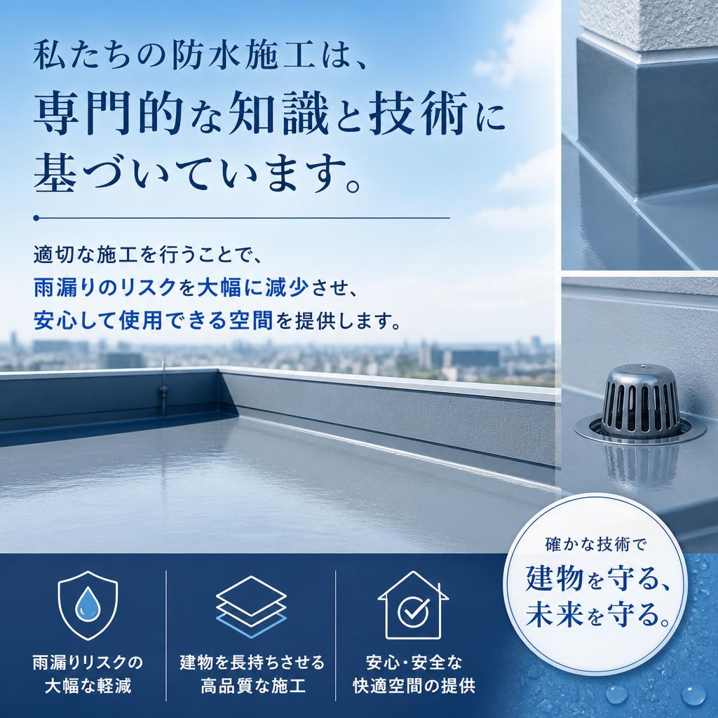 専門的な防水施工の重要性