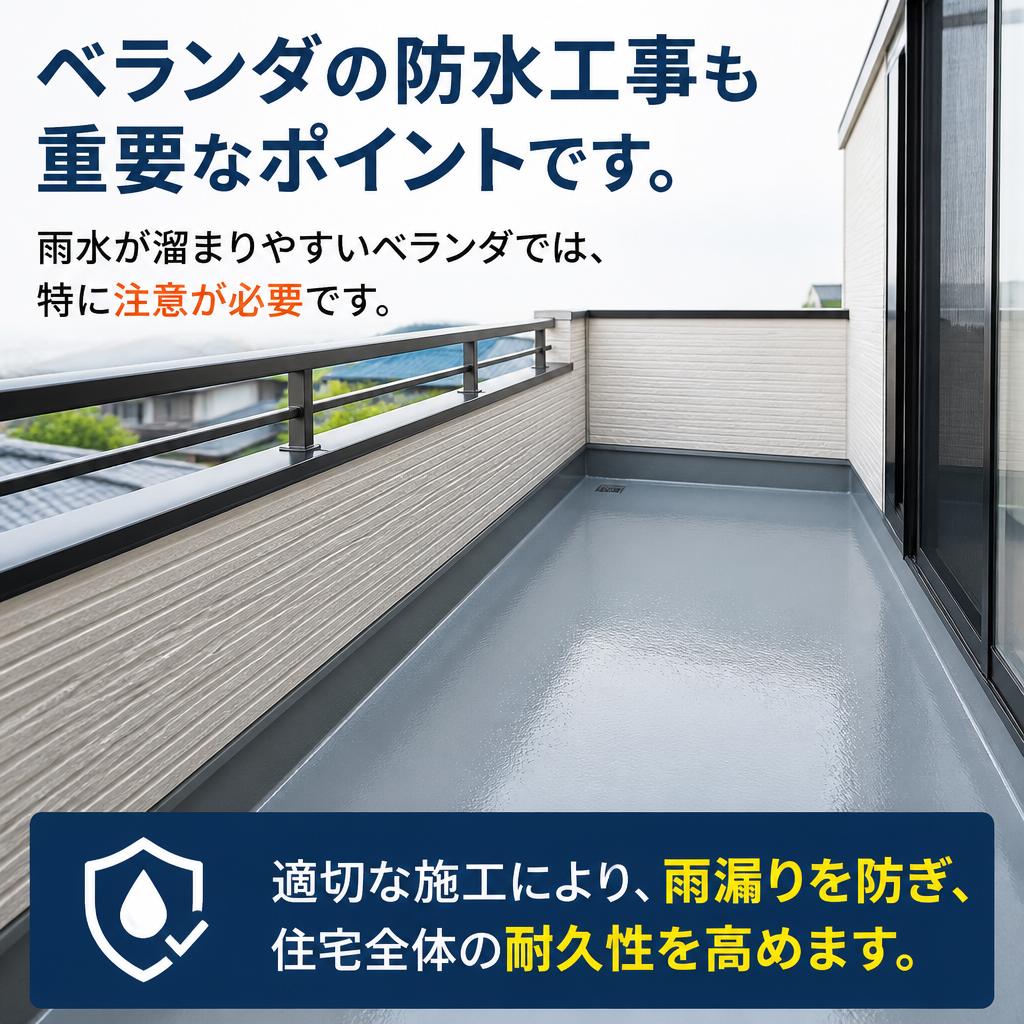 ベランダ工事でのポイント