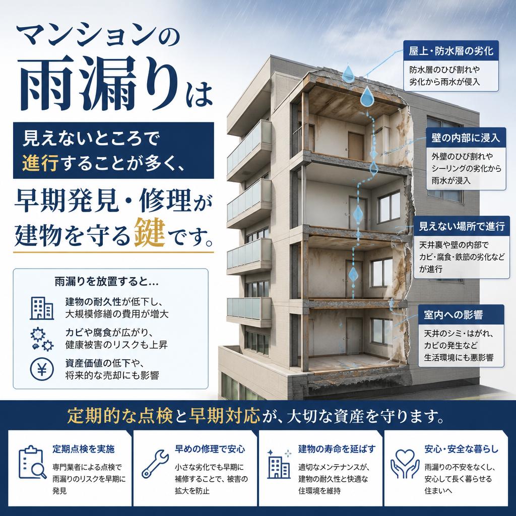 2. 雨漏り修理の重要性