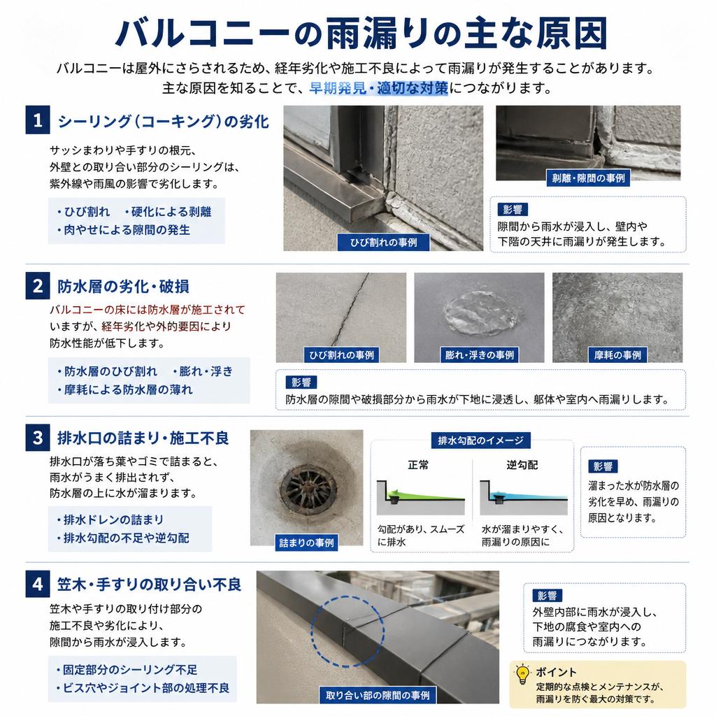 雨漏りの原因とは？