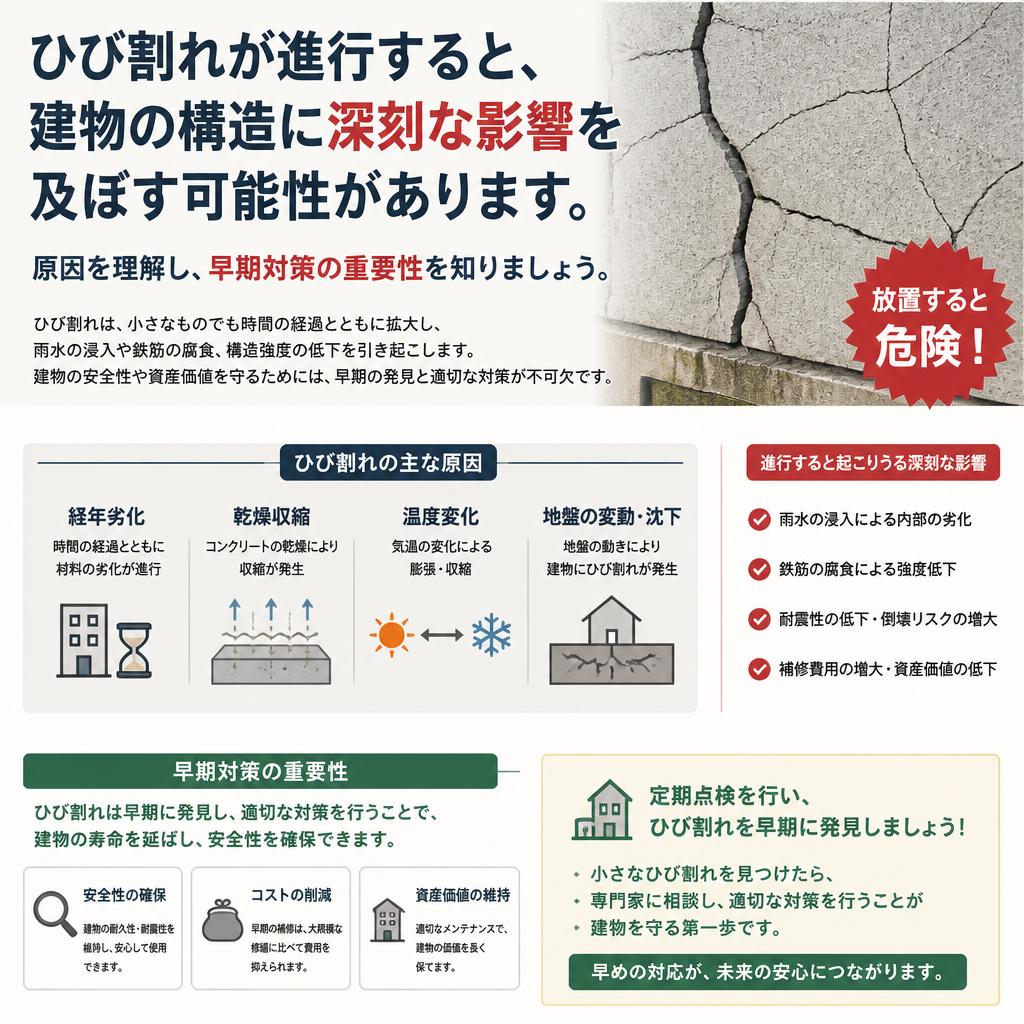 ひび割れの原因と影響とは？