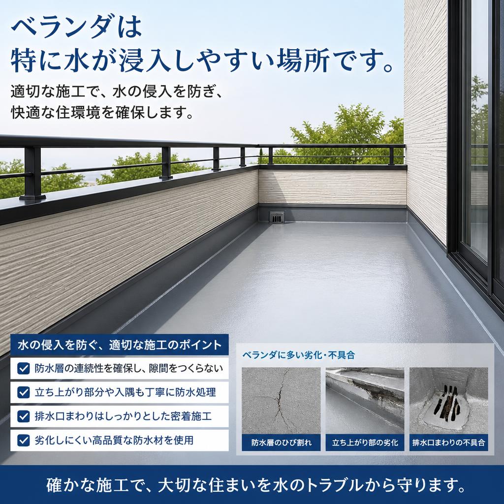 ベランダの防水対策