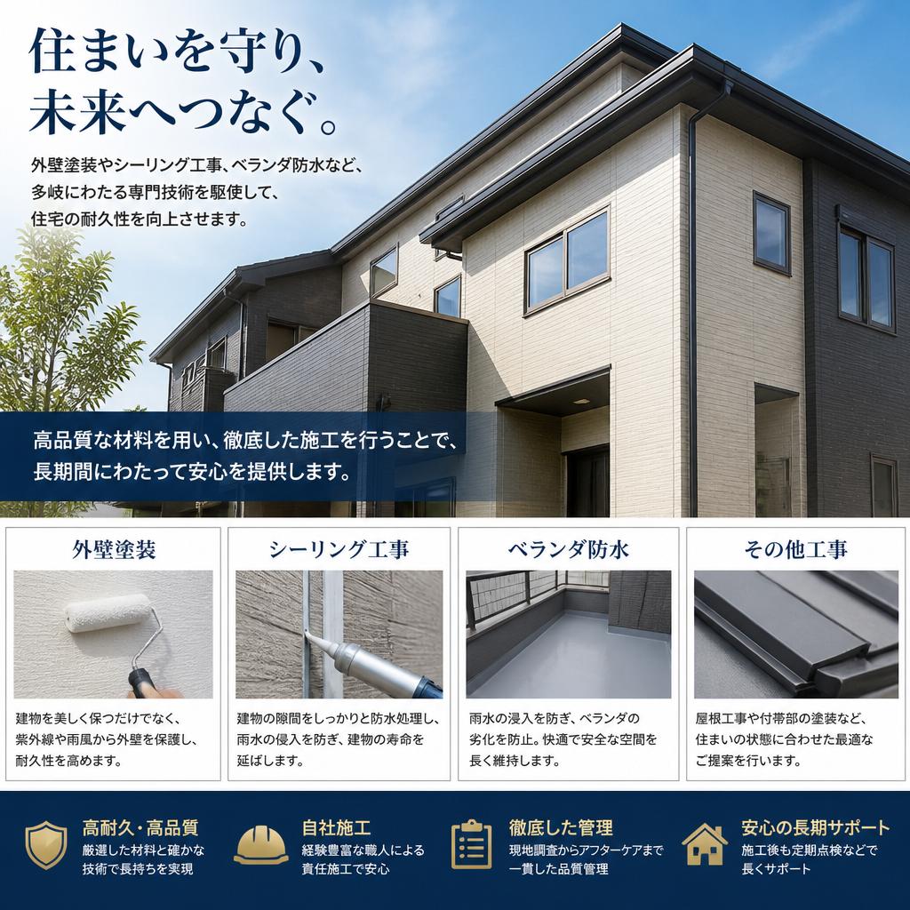 当社の防水工事の特徴