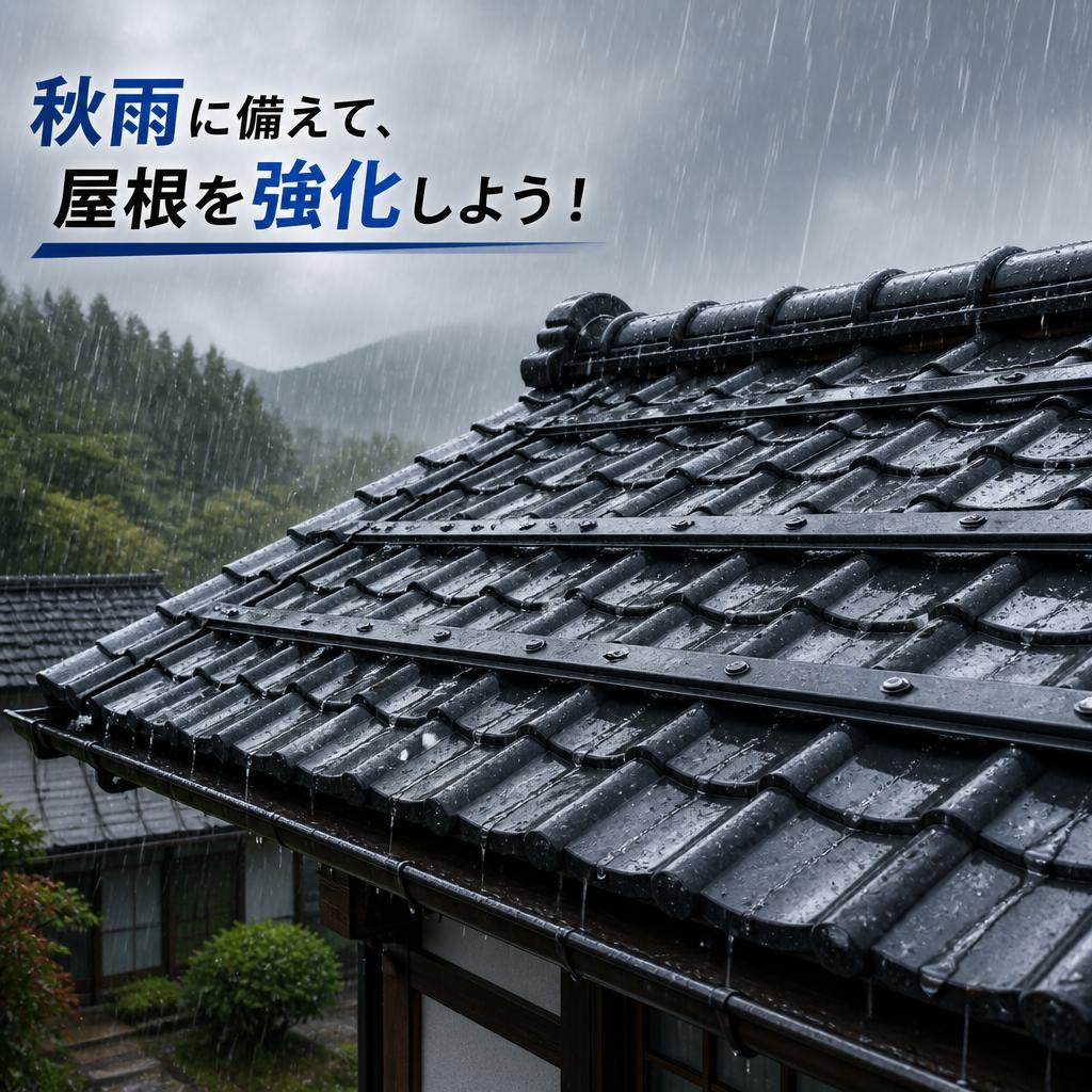 秋雨に備えて、屋根を強化しよう！