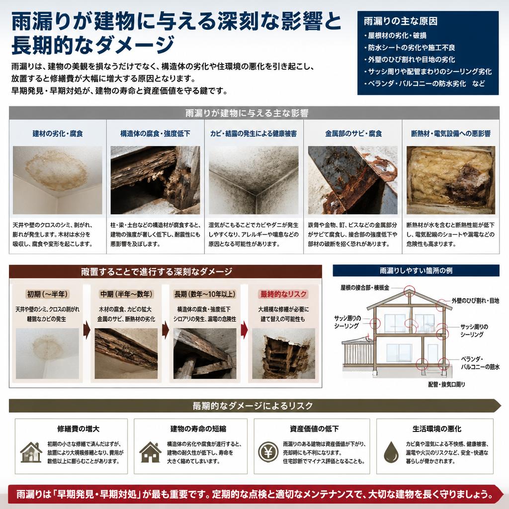 2. 雨漏りが及ぼす危険性