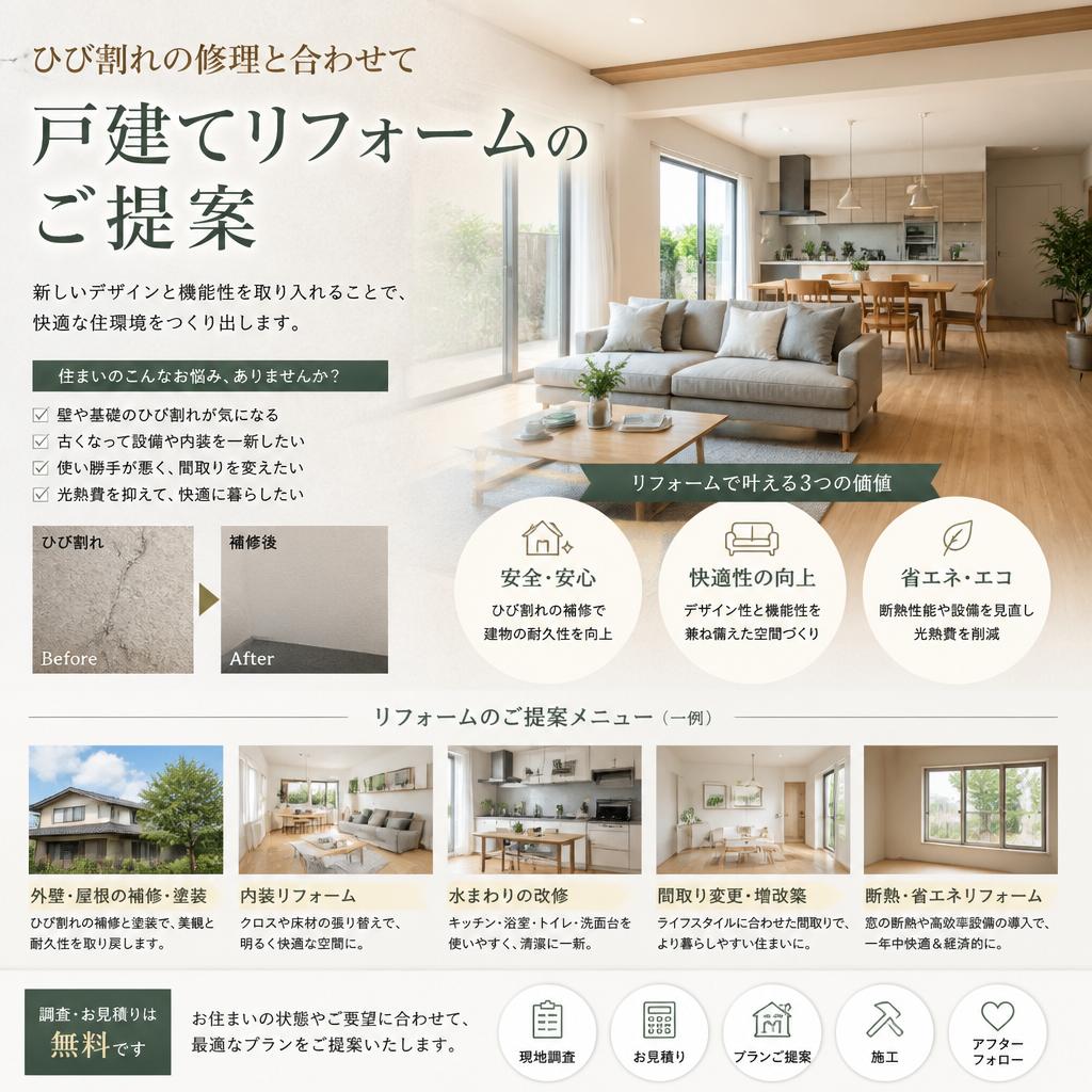 戸建てリフォームで住まいを新しく