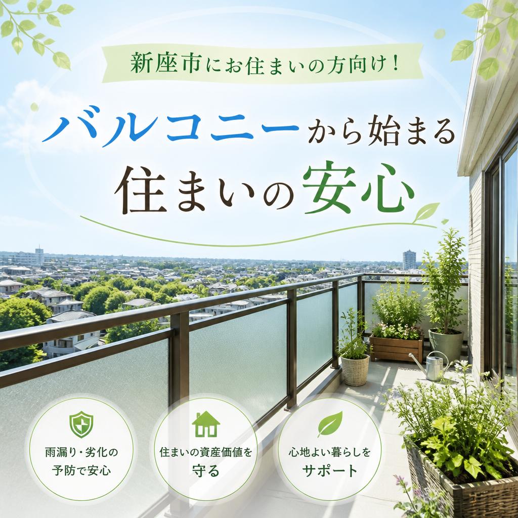 「新座市にお住まいの方向け！バルコニーから始まる住まいの安心」