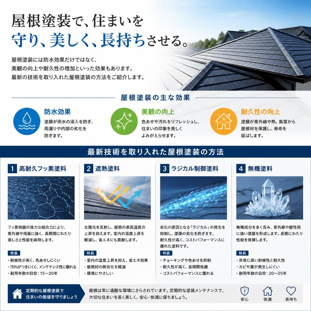 屋根塗装の効果