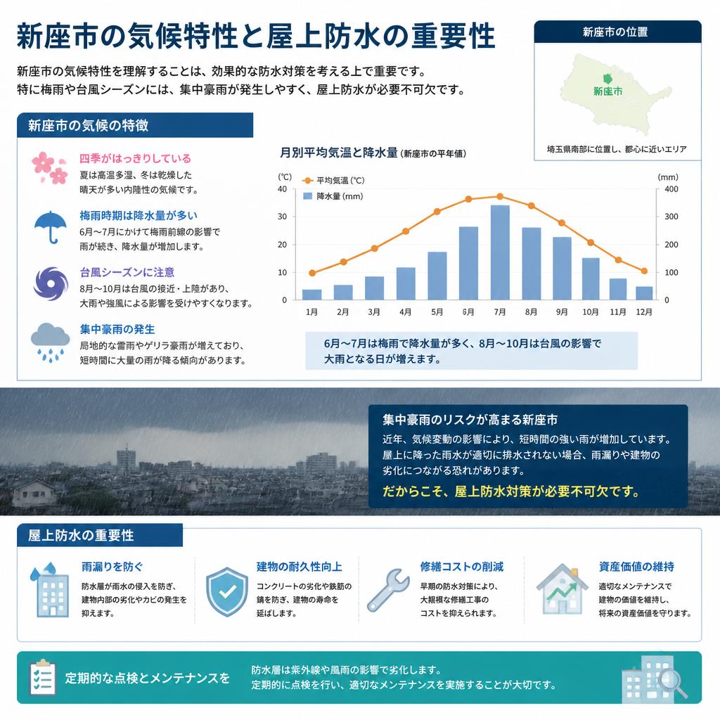 新座市の気候特性と大雨の影響